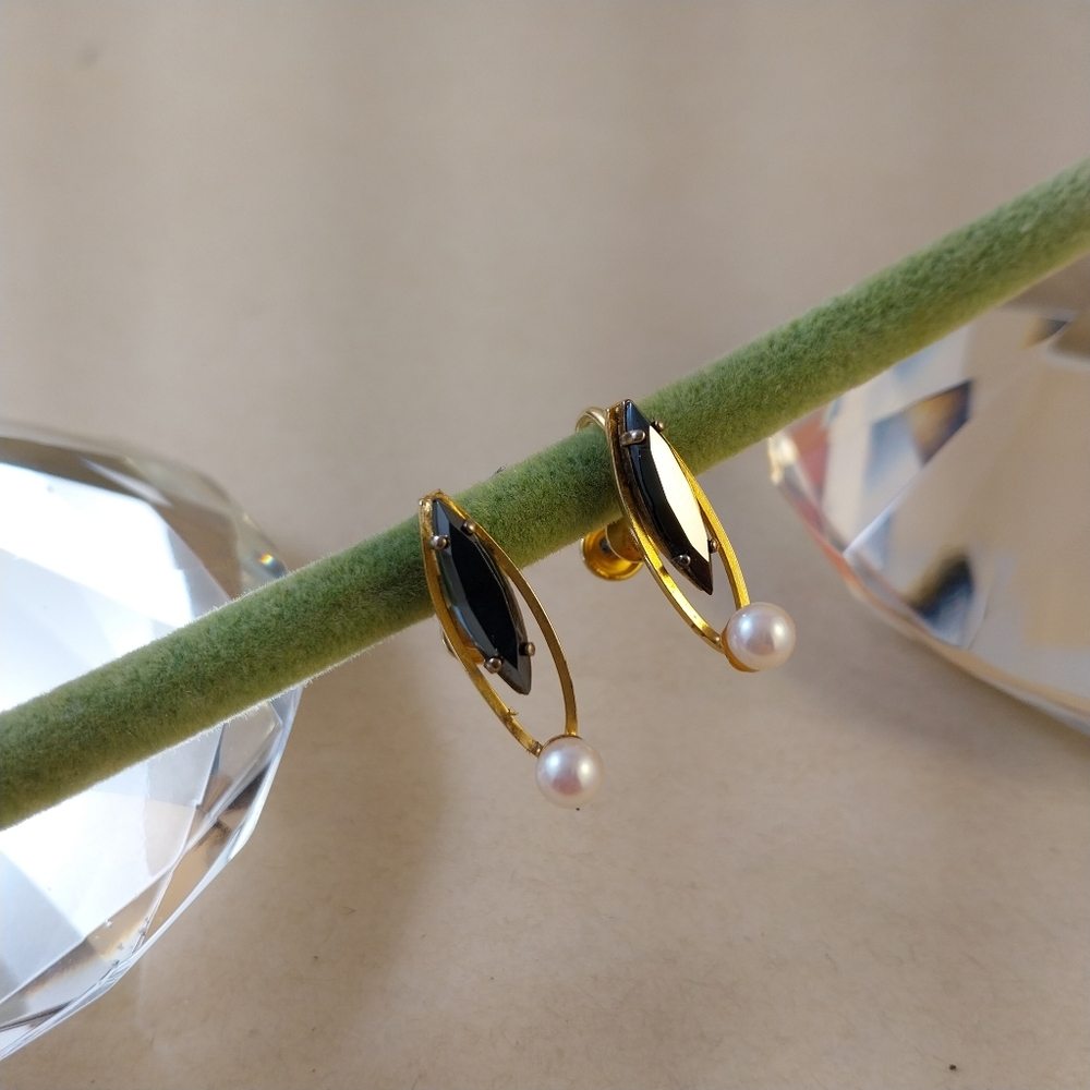 14/ 20 KGF Gold Necklace Pendant and 14/20 KGF Real Pearl Earring Set - Picture 7 of 16